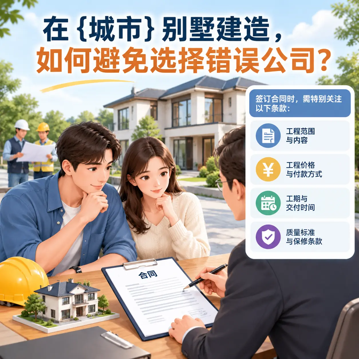 在 凤冈 别墅建造，如何避免选择错误公司？