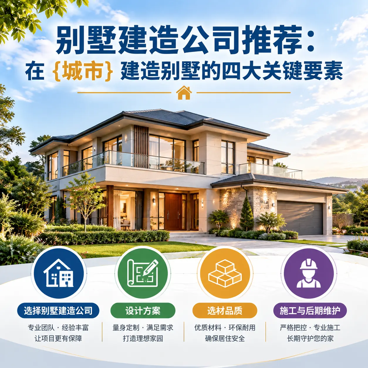 别墅建造公司推荐：在 凤冈 建造别墅的四大关键要素