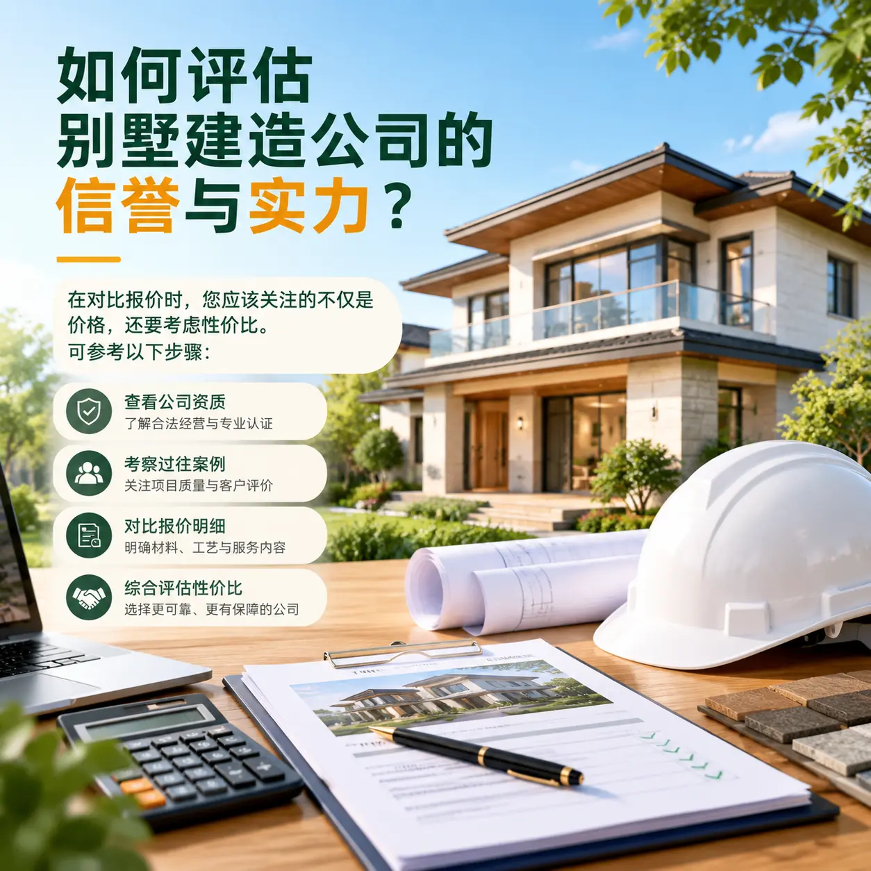 如何评估 凤冈 别墅建造公司的信誉与实力？